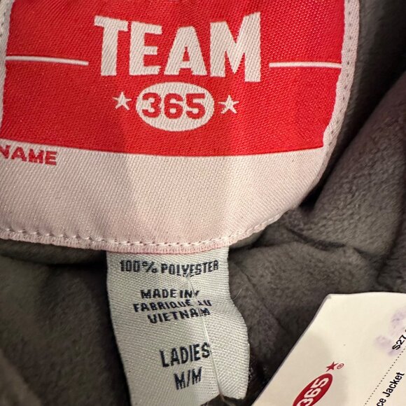 TEAM 365 WOMENS GRAY FLEECE JACKET NEW MEDIUM - Picture 7 of 8